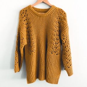 ANTHROPOLOGIE Crew neck oversized sweater
